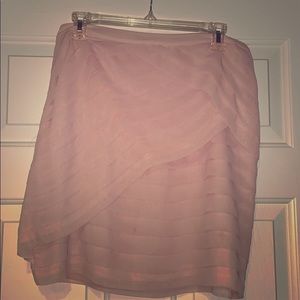 Pale pink scalloped skirt